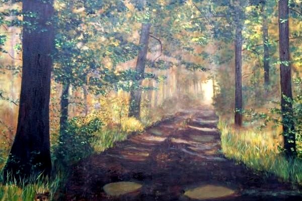 Old Mill Road OIL Painting 24 X 36 Old Mill Road OIL Painting 24 X 36